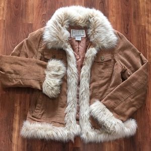 BB Dakota, Cute Faux Fur Fall Jacket Sz M